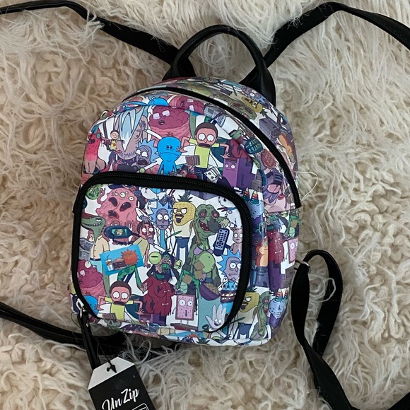 rick and morty mini backpack